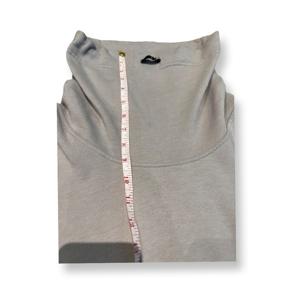 LOLE Light Grey Sweater With Faux Leather Pocket Detail Size Large. - Picture 7 of 12